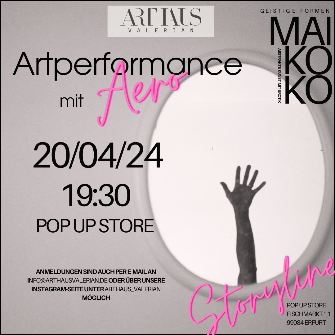 Artperformance mit Aero, Pop-up Store Erfurt